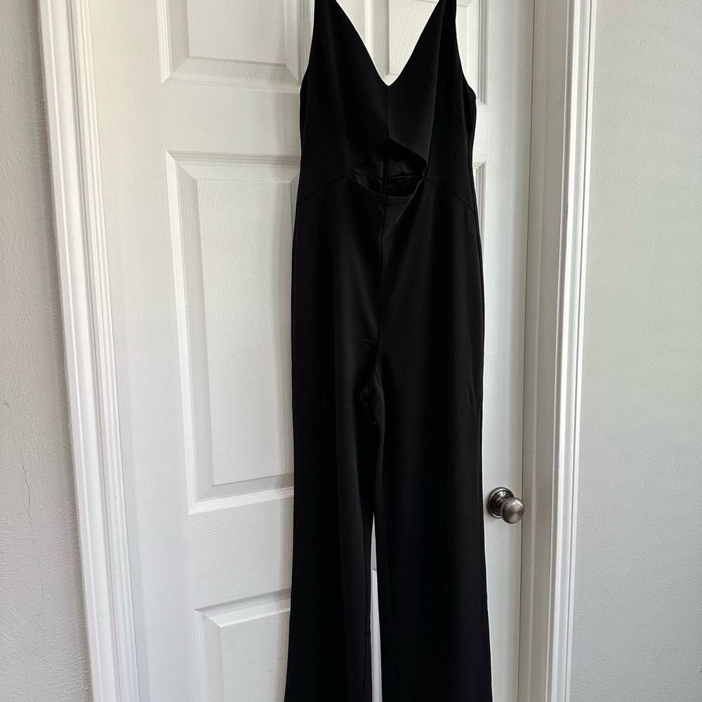 Lovers + Friends Black Cutout Jumpsuit